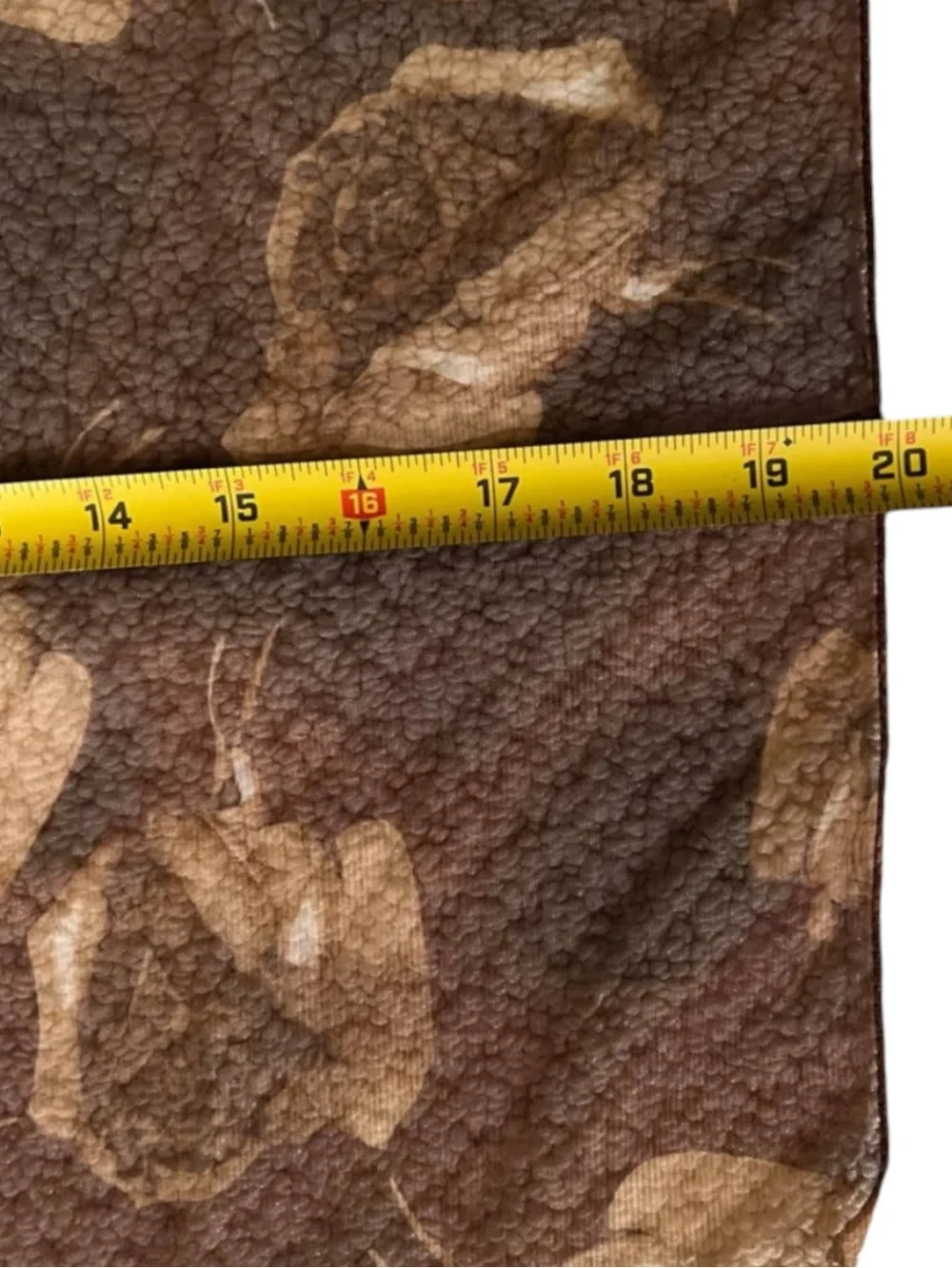 Vintage Sheer Brown Rose Scarf Long Floral Oblong Made in Korea